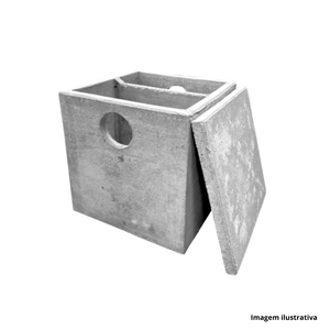 Caixa de concreto gordura 60x60cm - fabrica tanque /ref.29