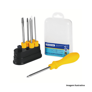 Conjunto de chave de fenda 6 peças tramontina /ref.41110/506
