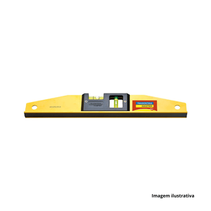 Nível magnético de alumínio 35 cm com base magnética - tramontina /ref:43105/014