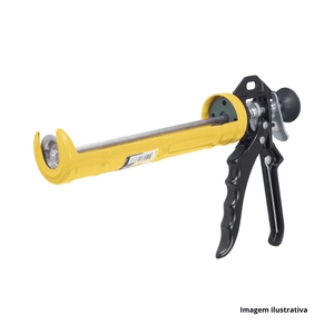 Pistola aplicadora silicone 300g/305ml chapa aço - vonder /ref:3599500500