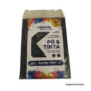 Lona multiuso 4x5 (20m²) preto - lonax /ref:10090012