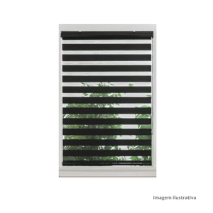 Persiana Double Vision Sunny 160X220 Black - TOPFLEX / Ref. TFP0278
