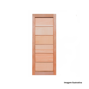 PORTA DE MADEIRA IMBUIA BB022  60x210CM - PORTAS RECK /REF:0