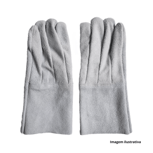Luva de raspa sem reforço 15cm - quality kouros /ref:7026001500