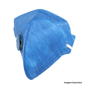 Respirador dobrável com válvula pff2 - vonder /ref:7048003000.