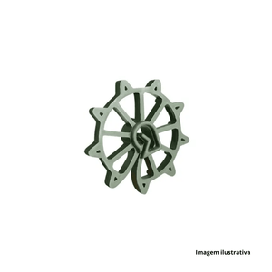 Espaçador para ferro eco roseta 30mm com 1000 unidades - sandalo /ref:130030