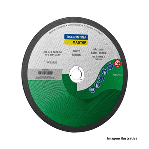 DISCO DE CORTE PARA PEDRAS 230x3mm - TRAMONTINA /REF:42593/009