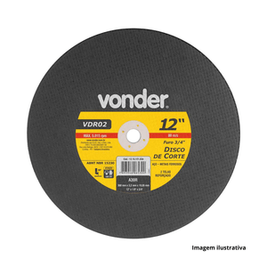 Disco corte ferro 300 x 3.2mm vdr2  19,10 - vonder /ref:1215121834.